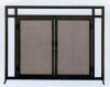 Black Mission Style Screen w/ Doors (large) #61237